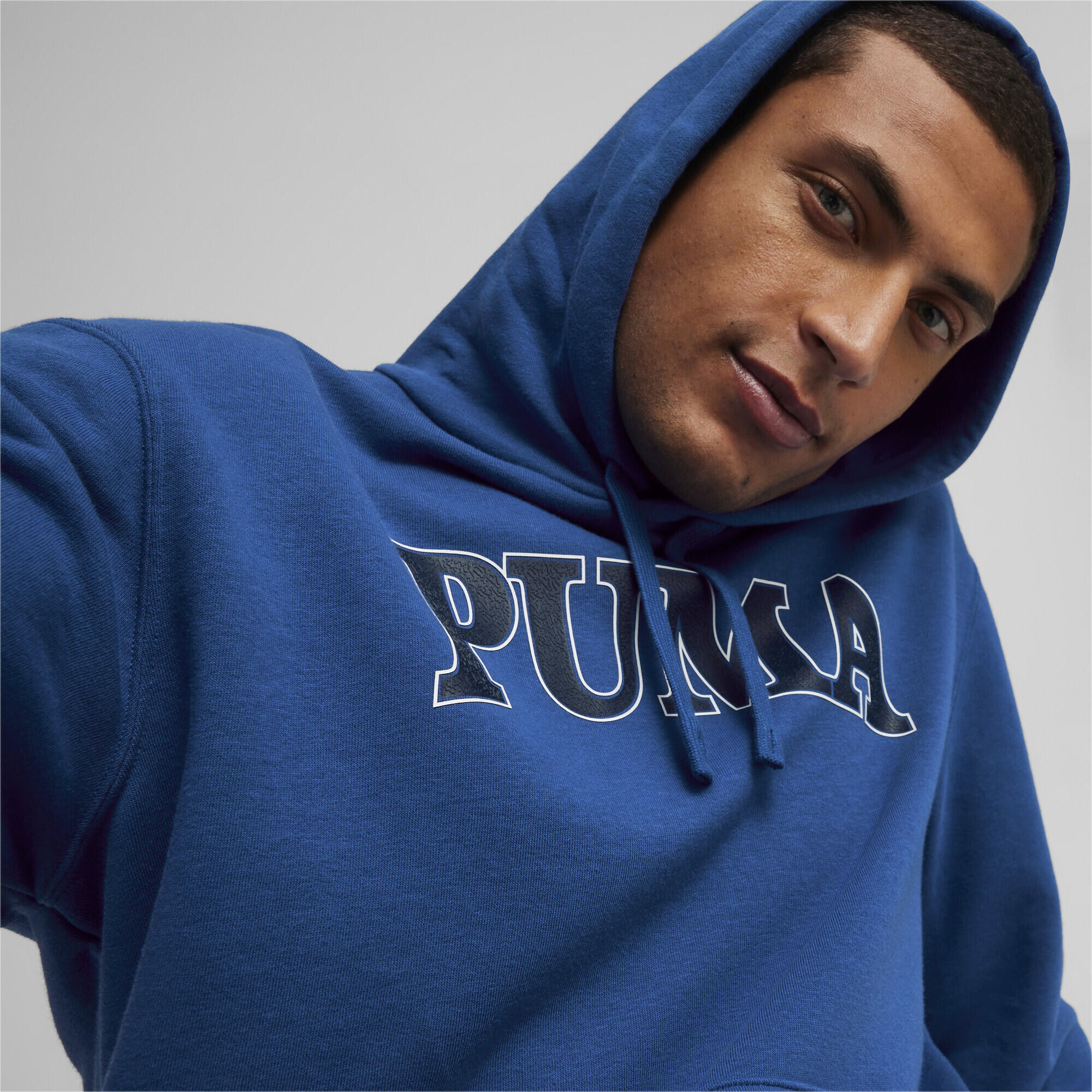Felpa con cappuccio PUMA SQUAD da uomo PUMA Cobalt Glaze Blue 3/6