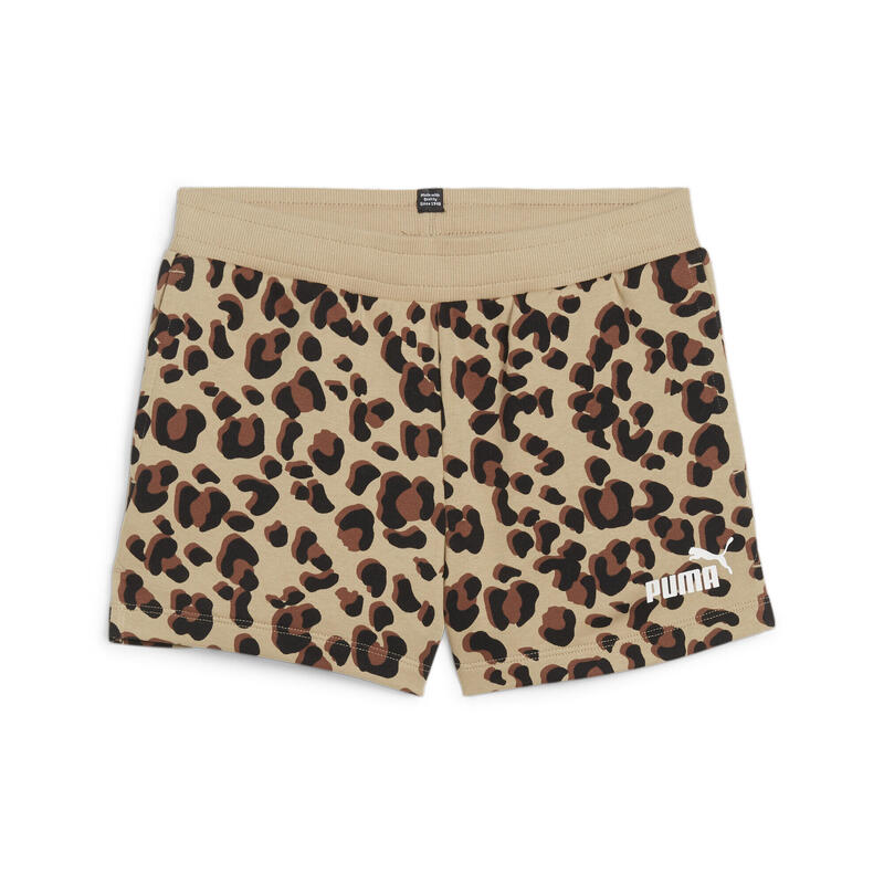 ESS+ ANIMAL short voor meisjes PUMA Prairie Tan Beige