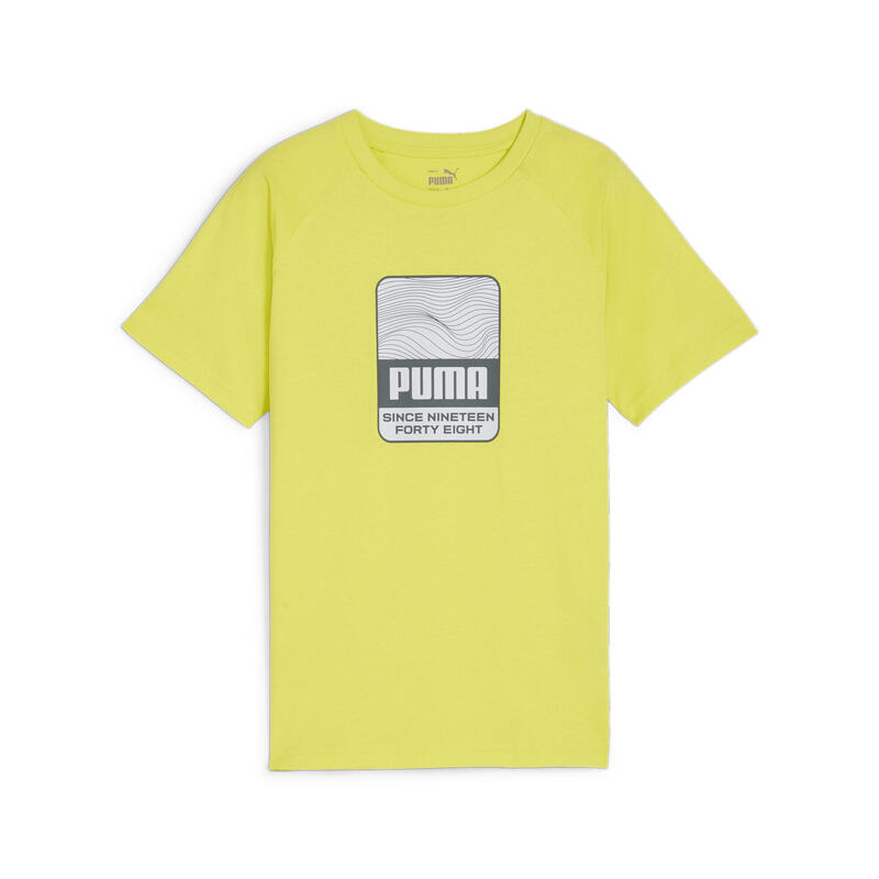 ACTIVE SPORTS T-shirt met print voor jongeren PUMA Lime Sheen Green