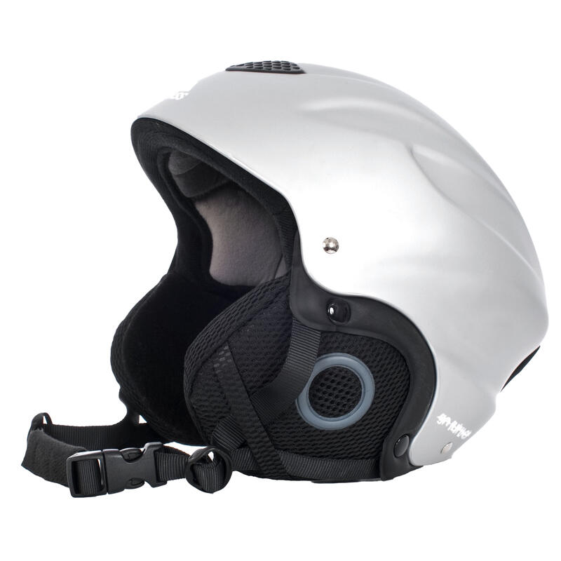 Burlin Casque de ski Enfant unisexe (Argent)