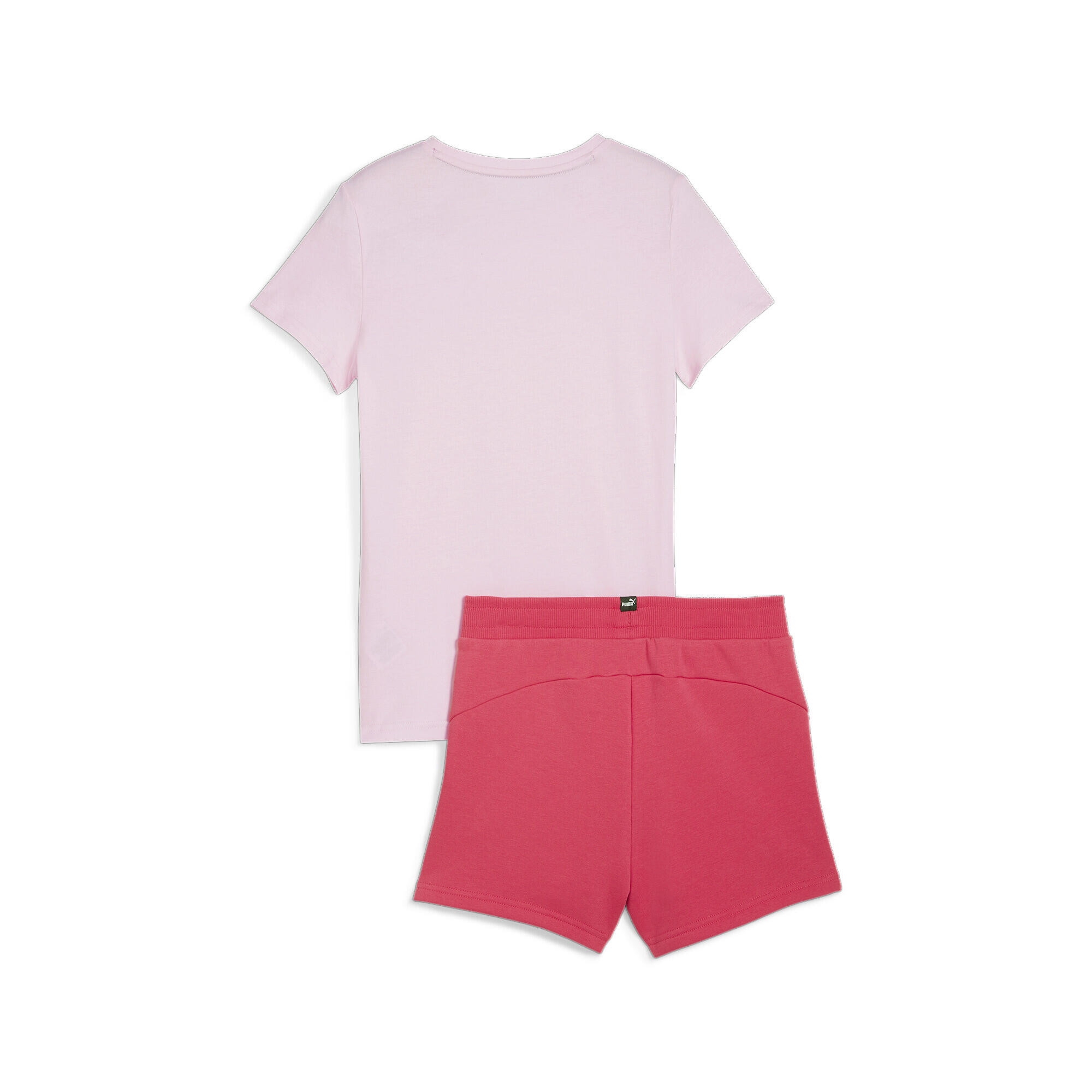 Completo t-shirt e shorts con logo da ragazzi PUMA Whisp Of Pink 5/5