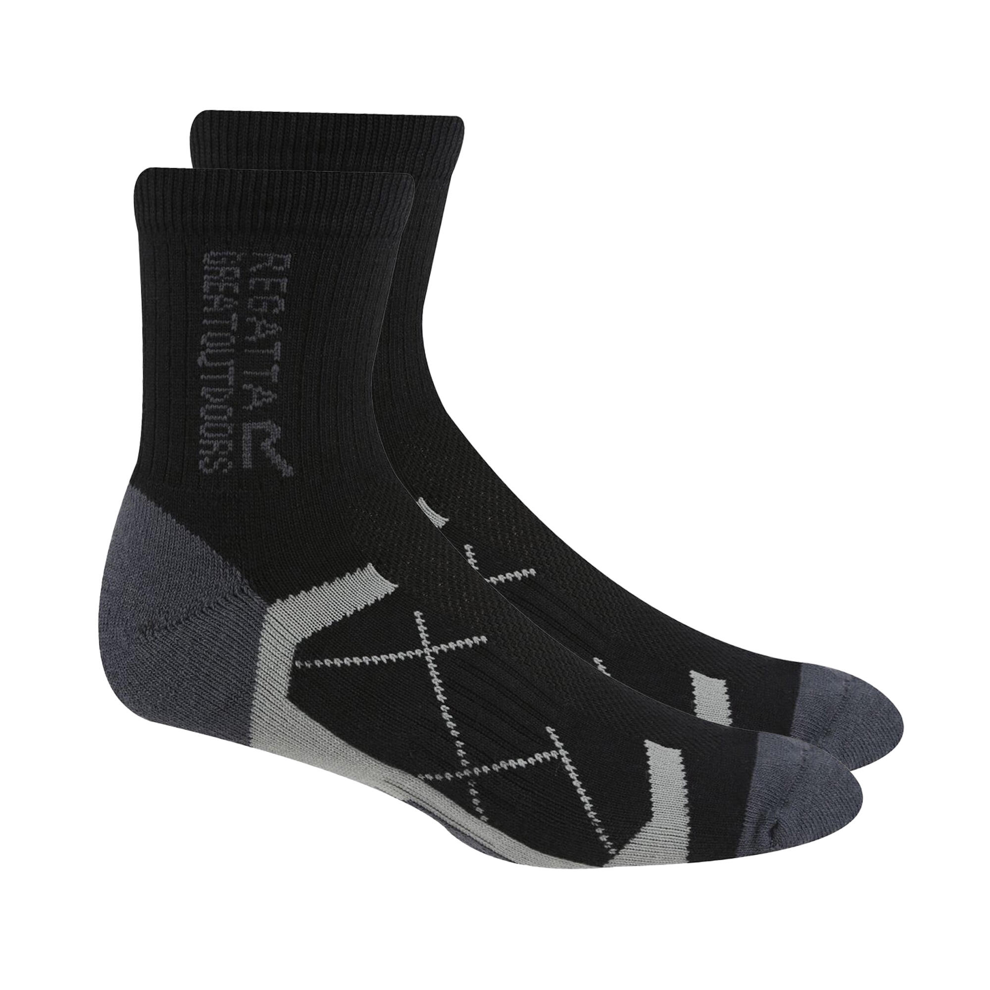 Chaussettes Pour Bottes Femme (Noir / Rouge Vif) 2/4