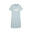 Essentials slanke T-shirtjurk voor dames PUMA Turquoise Surf Blue