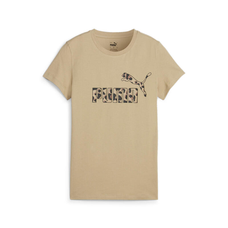 ESS+ ANIMAL Graphic T-Shirt Damen PUMA Prairie Tan Beige