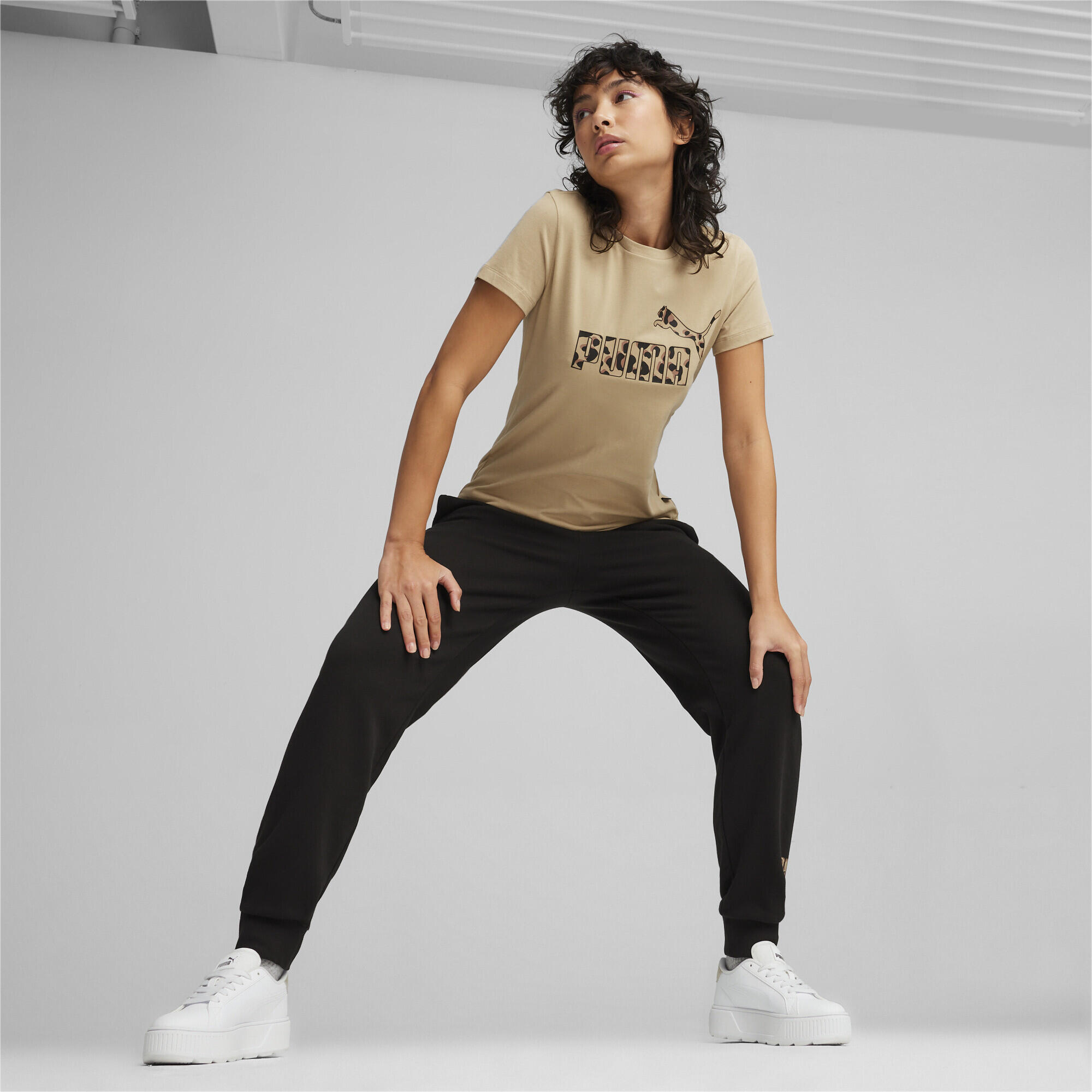Camiseta estampada ESS+ ANIMAL Mujer PUMA Prairie Tan Beige 3/5