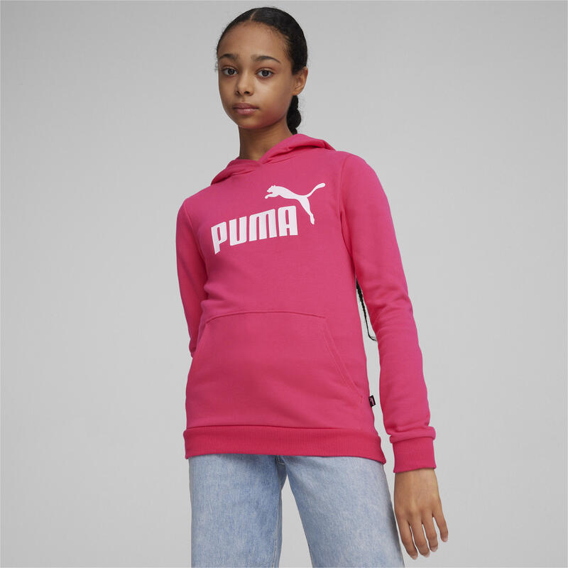 Felpa con cappuccio Essentials Logo Youth PUMA Garnet Rose Pink