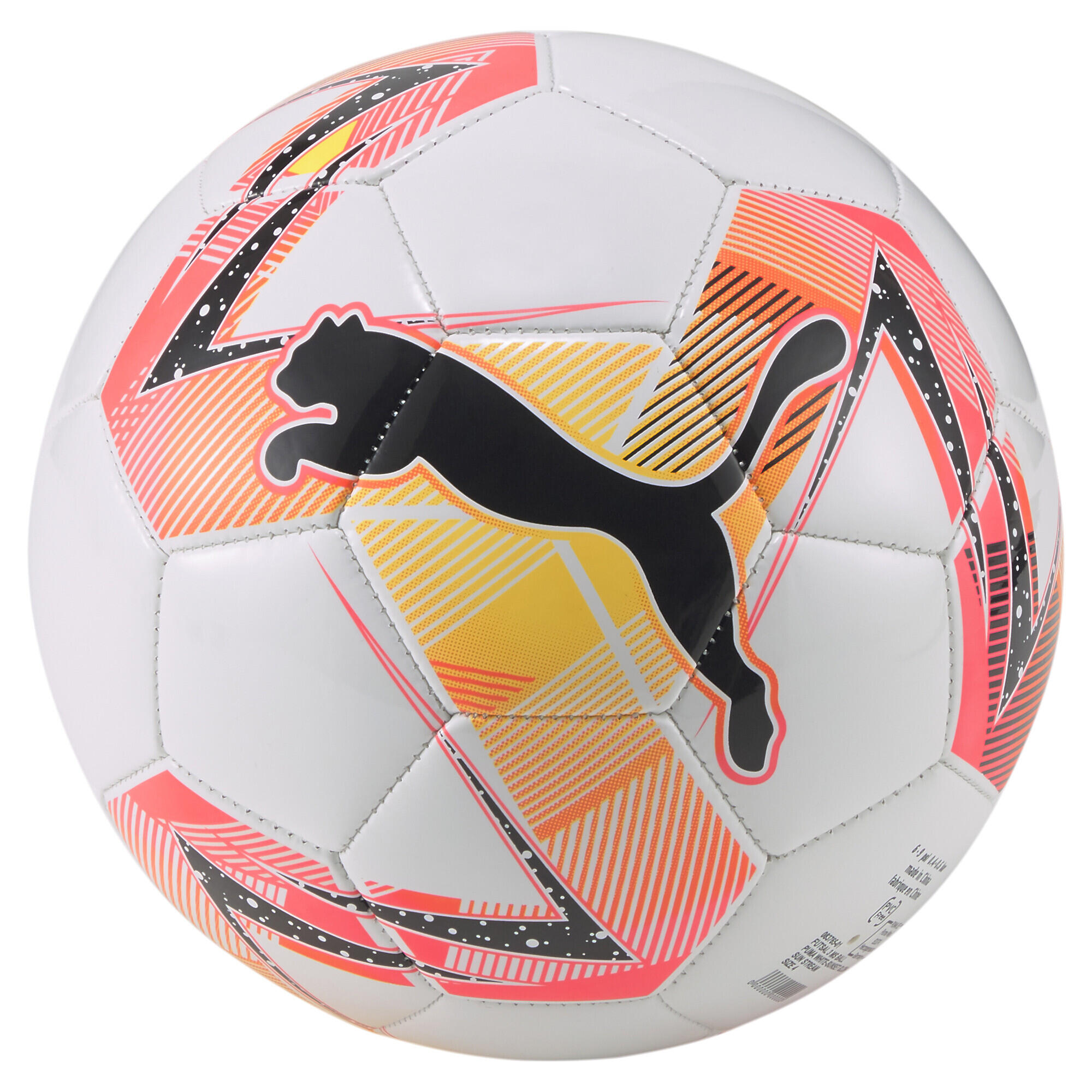 PUMA Futsal 3 MS Voetbal PUMA White Sunset Glow Sun Stream Pink Orange