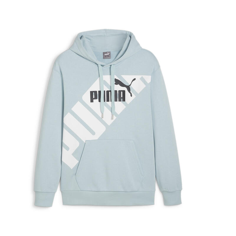 Sudadera con capucha estampada PUMA POWER Hombre PUMA Turquoise Surf Blue