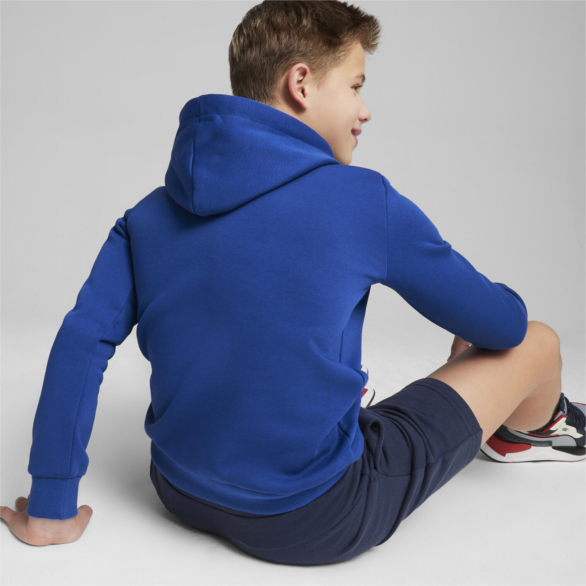 Felpa con cappuccio bicolore Essentials+ con logo grande per ragazzi PUMA 4/5
