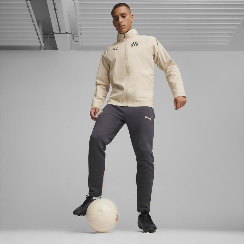 Olympique de Marseille weerbestendig voetbaljack PUMA Granola Sand Dune Beige