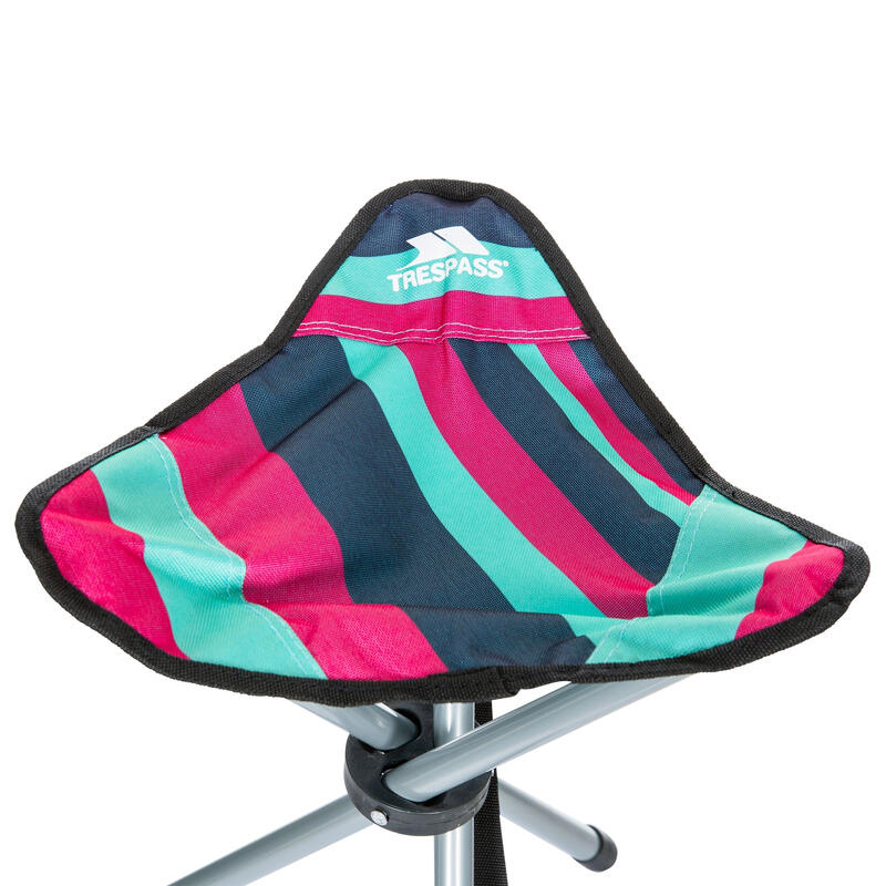 Tabouret de camping RITCHIE (Bleu clair/rose foncé)