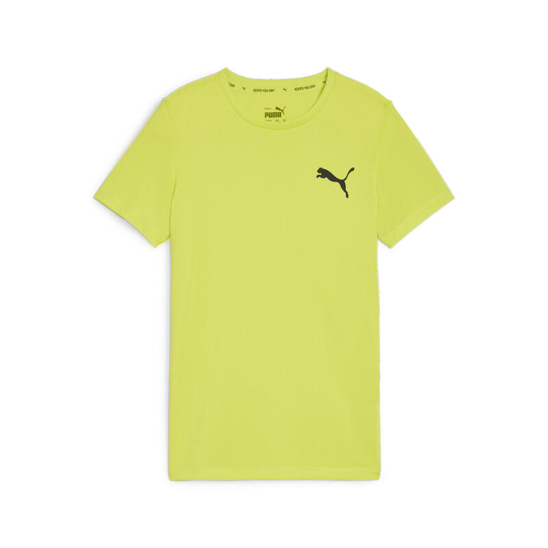 T-shirt Active Small Logo da ragazzo PUMA Lime Pow Green