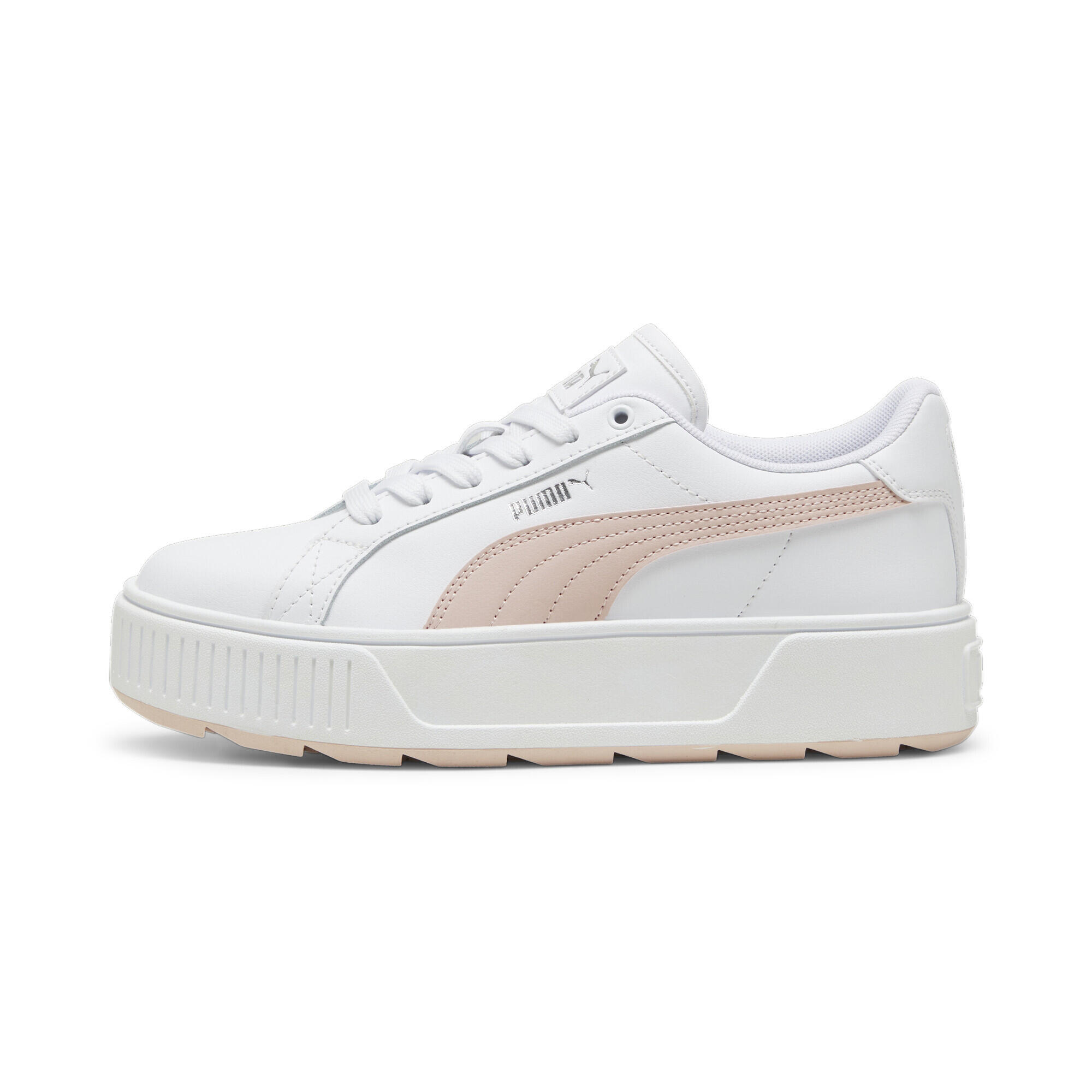 Sneakers Karmen L Femme PUMA White Rose Quartz Silver Pink Metallic 5/7
