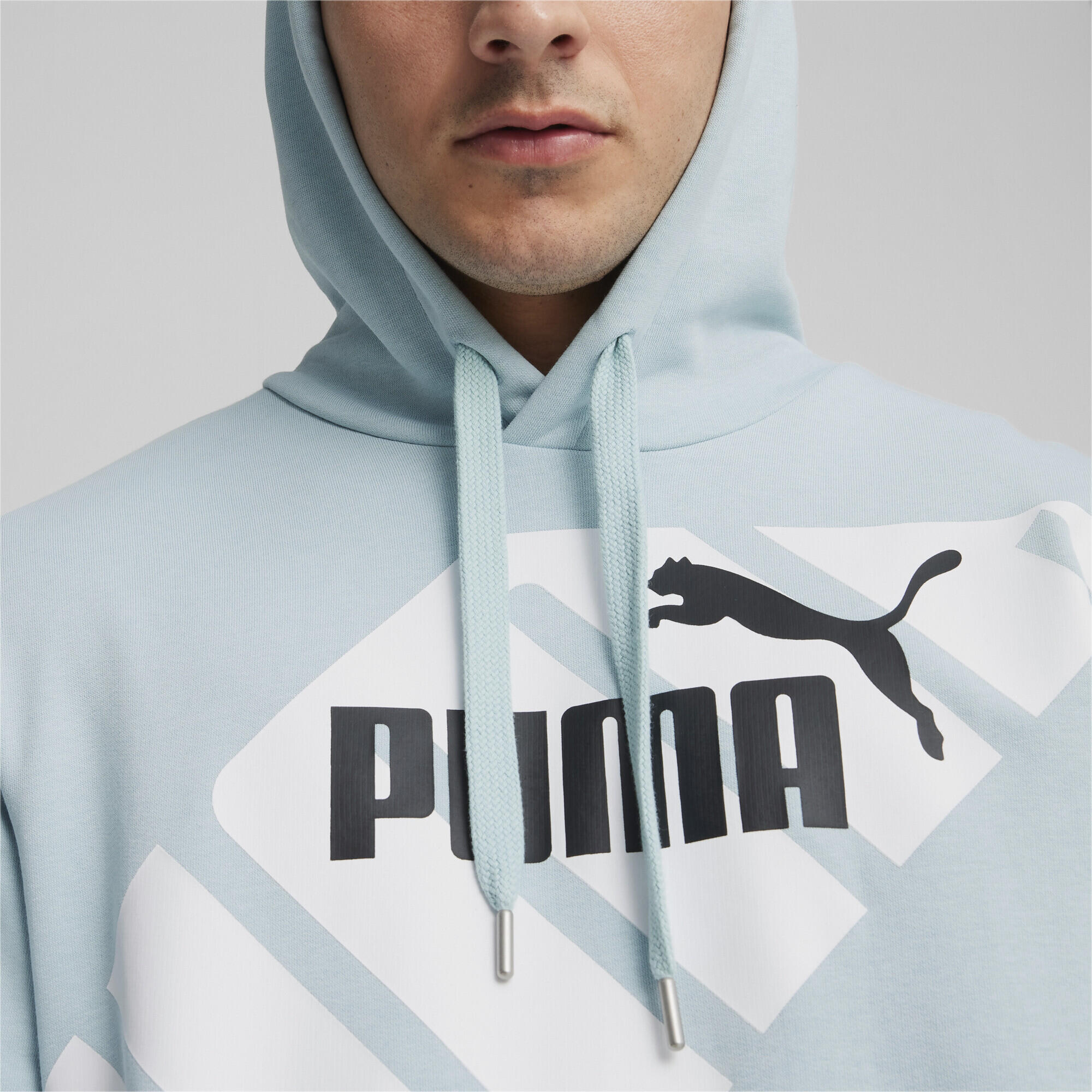 Sudadera con capucha estampada PUMA POWER Hombre PUMA Turquoise Surf Blue 3/6