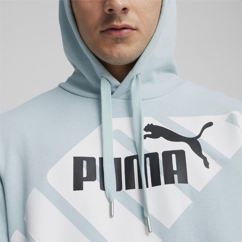 PUMA POWER Graphic Hoodie Herren PUMA Turquoise Surf Blue