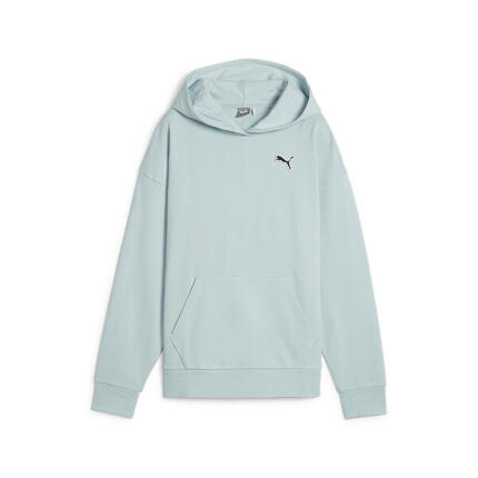 BETTER ESSENTIALS hoodie voor dames PUMA Turquoise Surf Blue