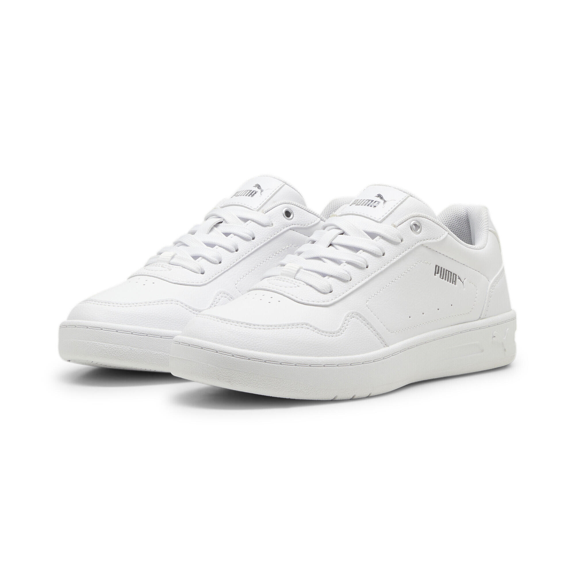 Sneakersy Court Classy PUMA White Silver Metallic
