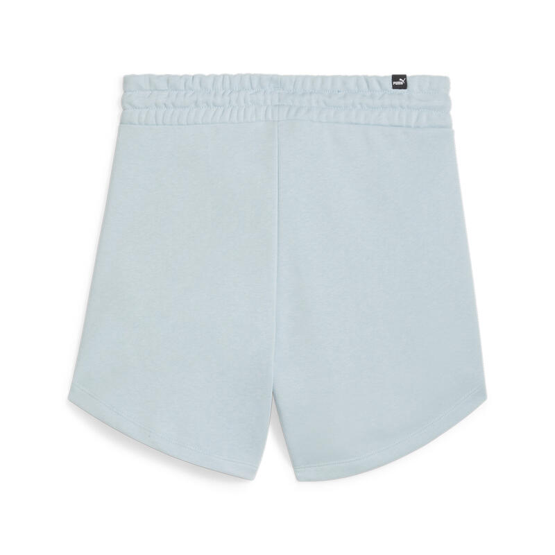 Essentials short met hoge taille voor dames PUMA Turquoise Surf Blue