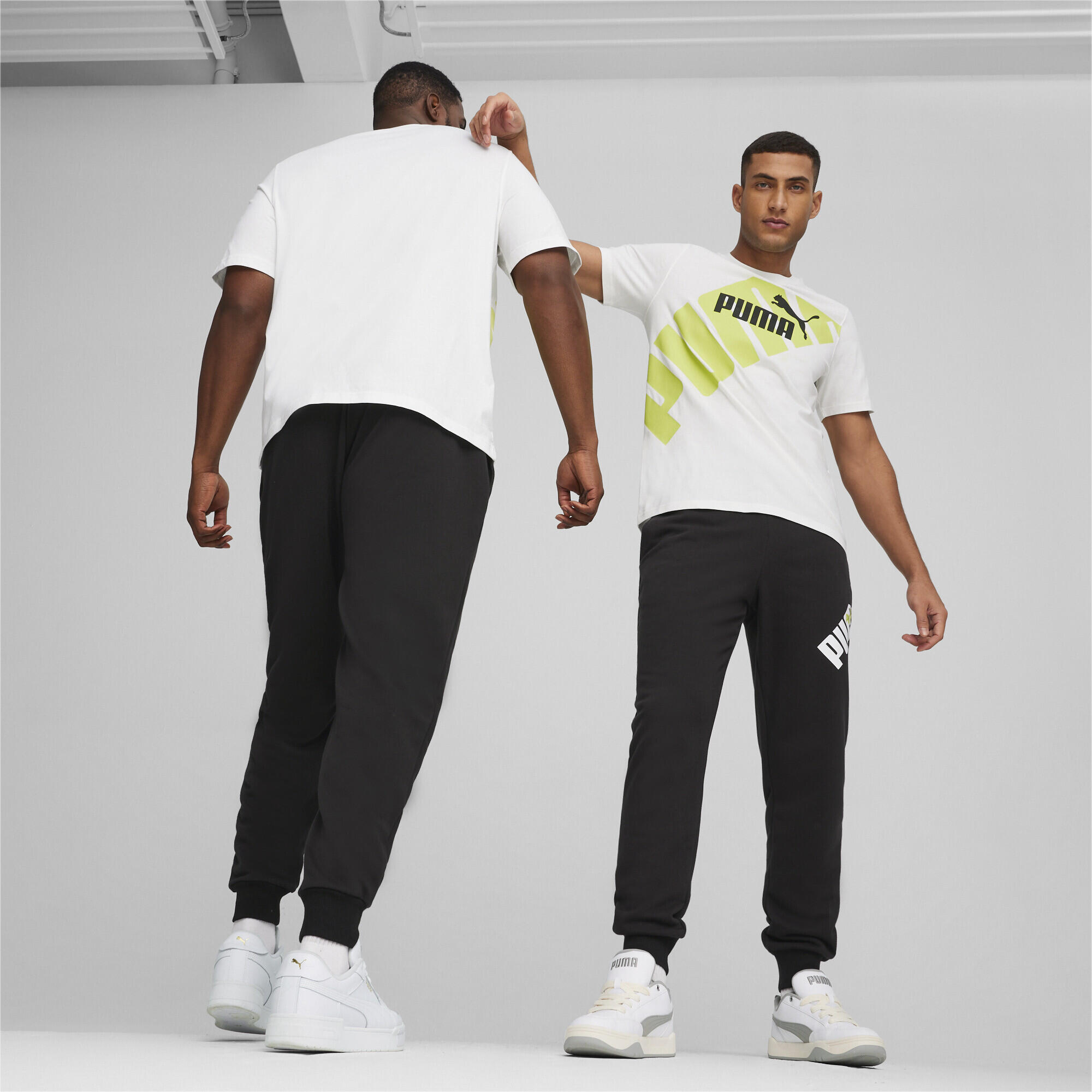 PUMA POWER Graphic T-Shirt Herren PUMA White Lime Sheen Green 2/6