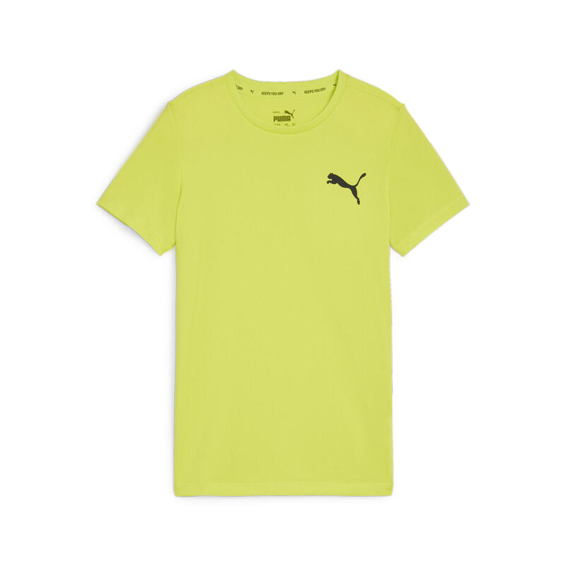 Active Small Logo T-Shirt Jungen PUMA Lime Pow Green