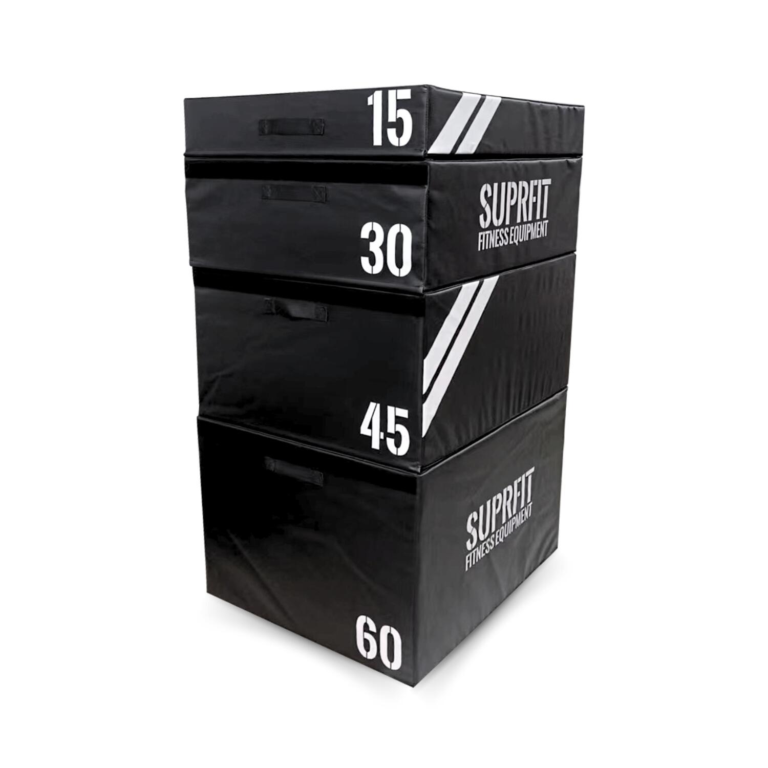 Suprfit - Stackable Soft Plyobox Set (4 Pièces) - Box Pliométrique - Noir - Taille Unique - Decathlon
