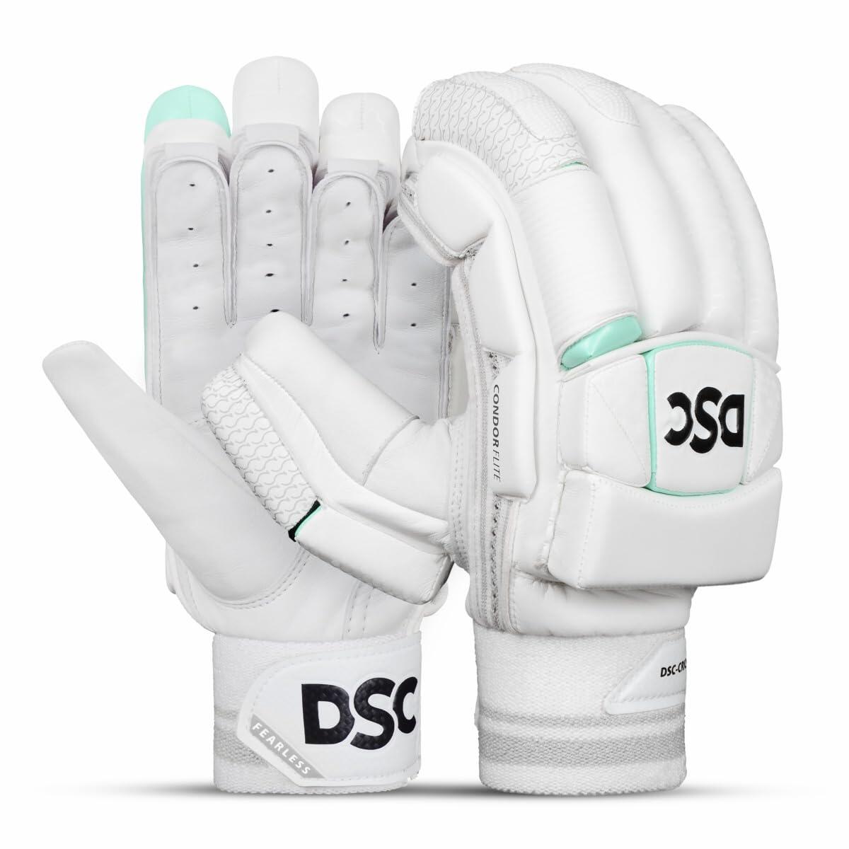 DSC Condor Flite Leather Cricket Batting Gloves 1/5