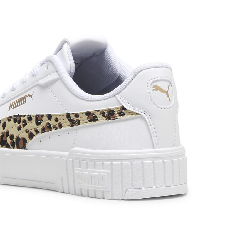 Sneakers Carina 2.0 Animal Update da ragazzi PUMA White Putty Gold Beige