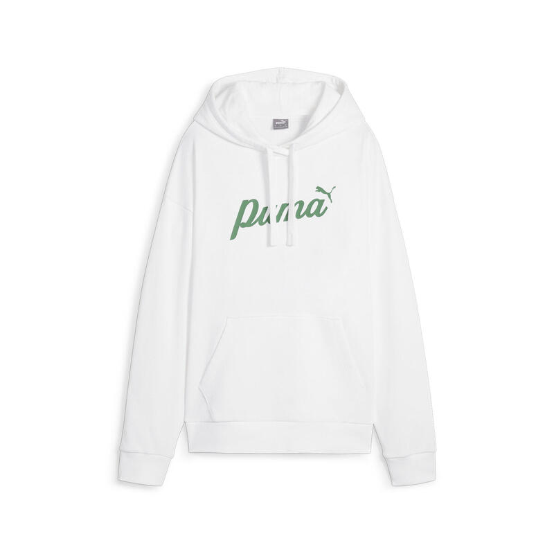 ESS+ Script Hoodie Damen PUMA White