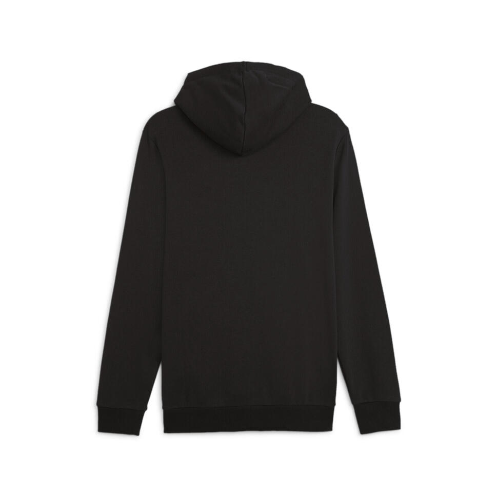 Męska bluza z kapturem Essentials+ Two-Tone Big Logo PUMA Black Lime Sheen
