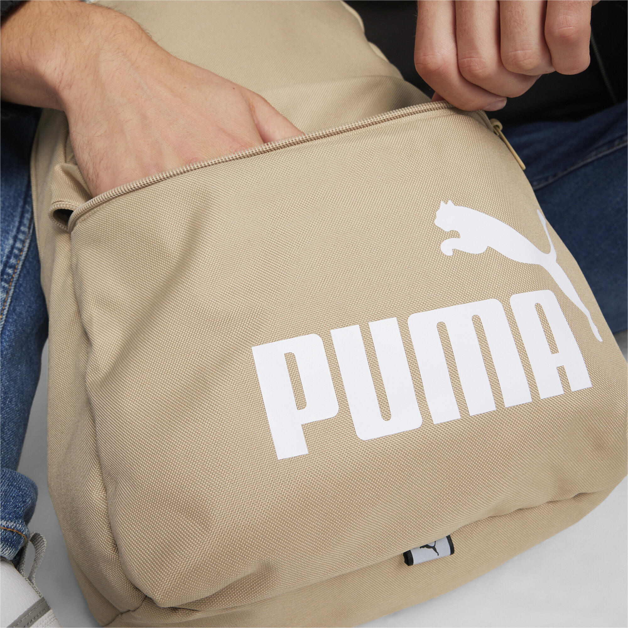 Sac à dos PUMA Phase PUMA Prairie Tan Beige 3/6