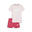 Logo T-shirt en shorts set voor kinderen PUMA Whisp Of Pink