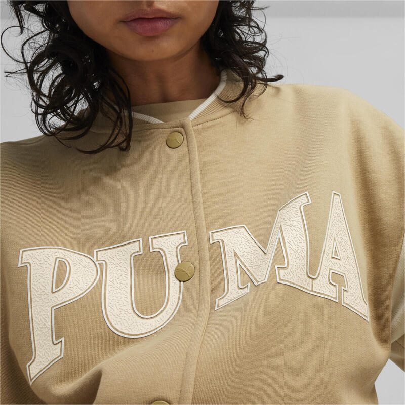 PUMA SQUAD trainingsjack voor dames PUMA Prairie Tan Beige