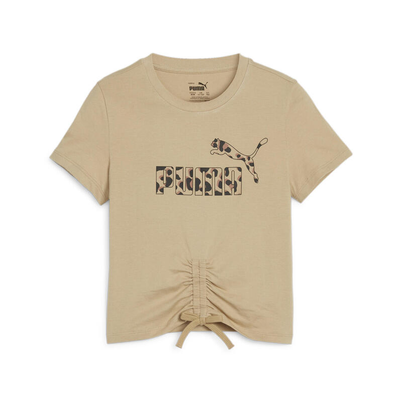 T-shirt noué ESS+ ANIMAL Enfant et Adoelscent PUMA Prairie Tan Beige