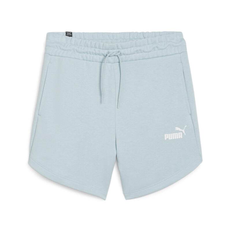 Essentials Hochgeschnittene Shorts Damen PUMA Turquoise Surf Blue