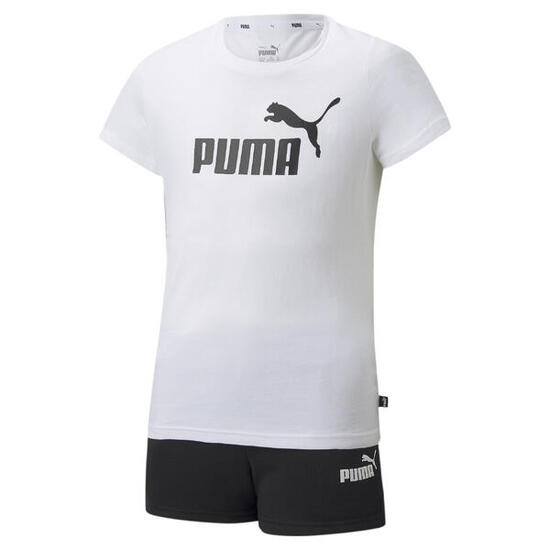Completo t-shirt e shorts con logo da ragazzi PUMA