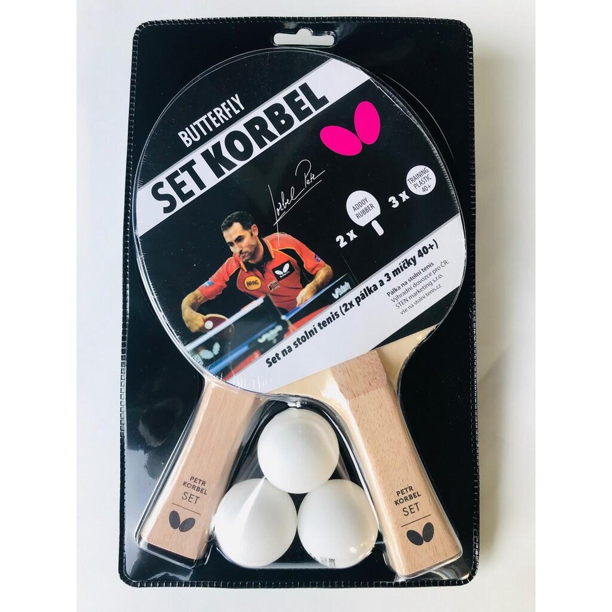 BUTTERFLY Pálka na stolní tenis Set Korbel