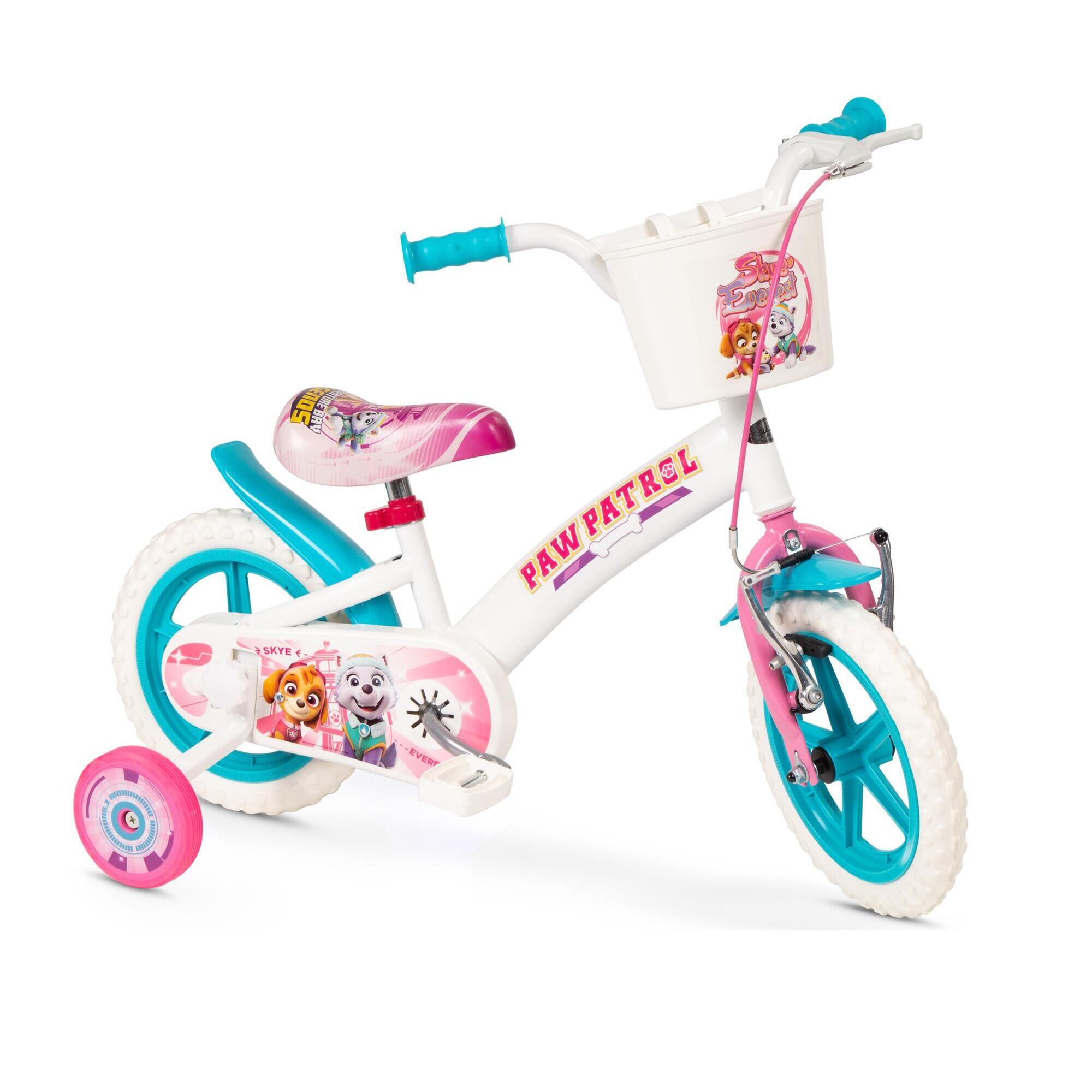 Toimsa - Vélo Enfant Paw Patrol Blanc-rose 12 Pouces - Vélo Enfant - Blanc|bleu|rose - 12" - Decathlon