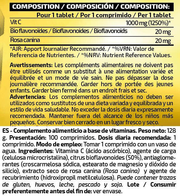 Vita C Plus - 100 Tabletas IO.Genix 4/5