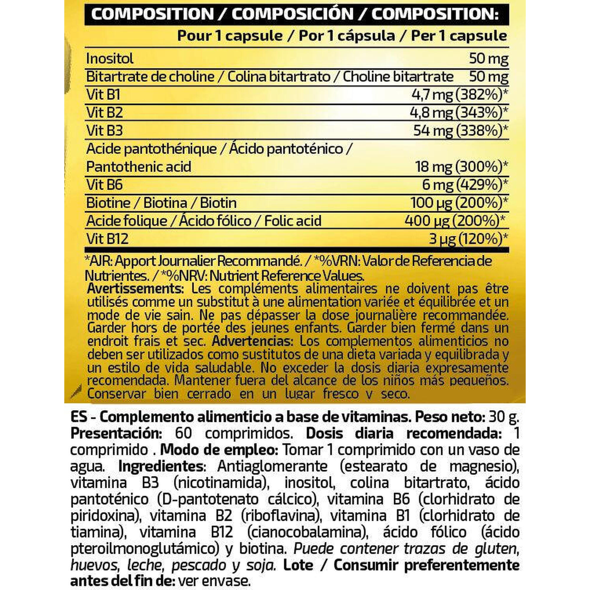 Vitamina B Complex - 60 Tabletas de IO.Genix