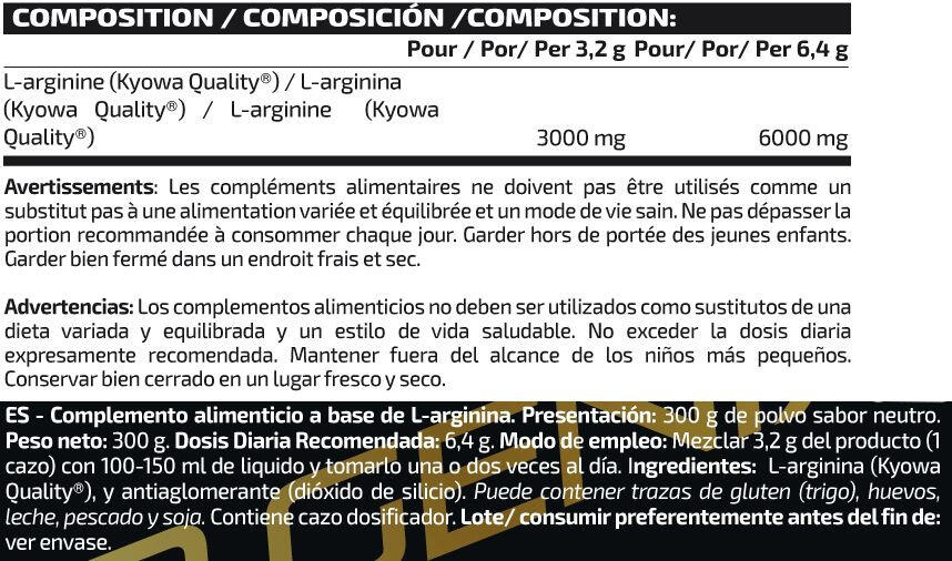Reines Arginin - 300 g IO.Genix 4/5