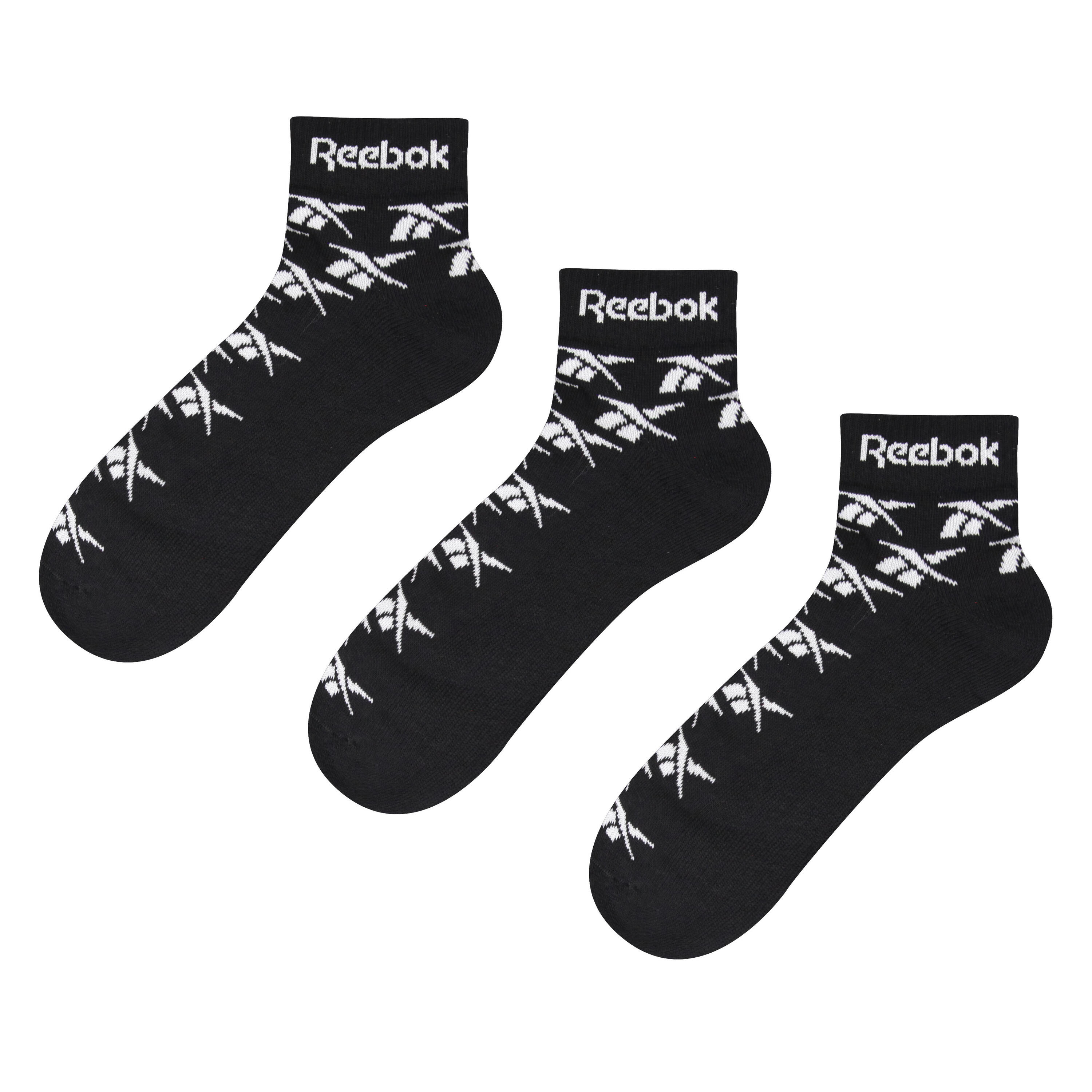 3 Pack Quarter Length Ankle Sport Socks With Cushioned Sole And Seamless Toes 3/3