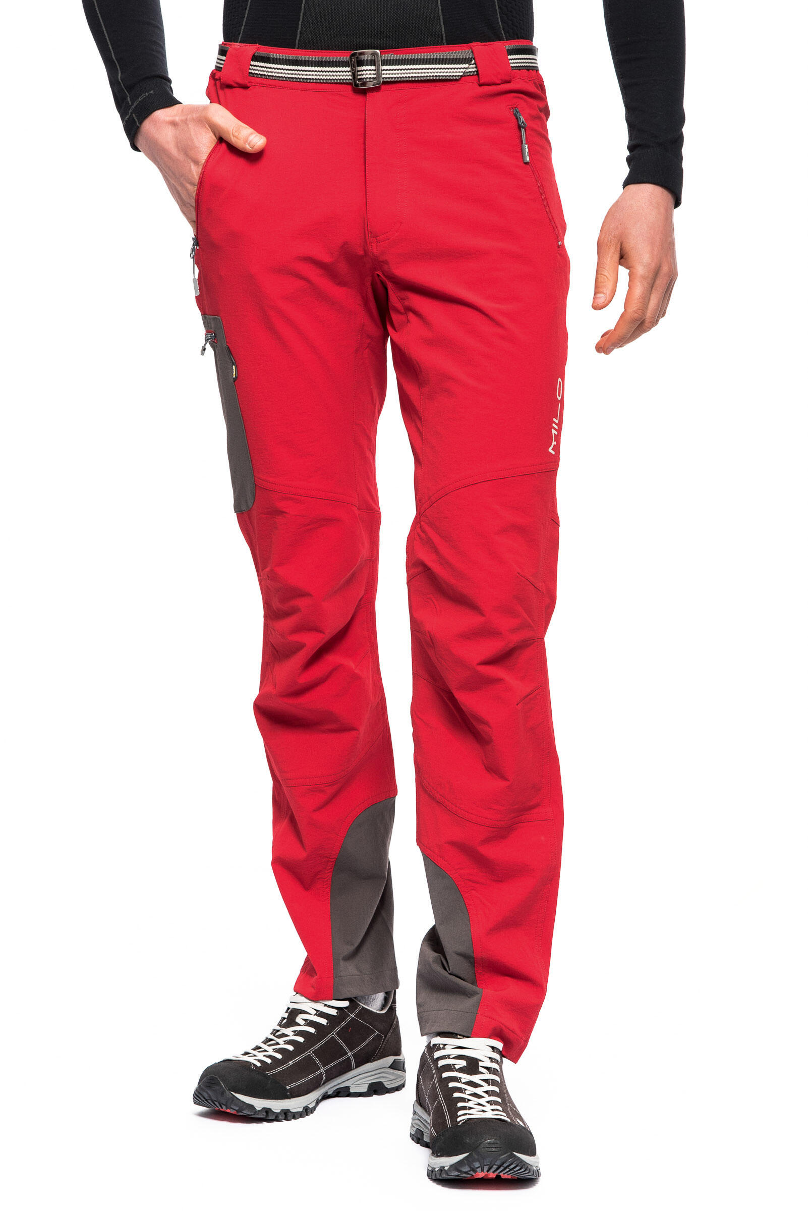 Pantaloni trekking uomo Milo Vino rosso M 4/5