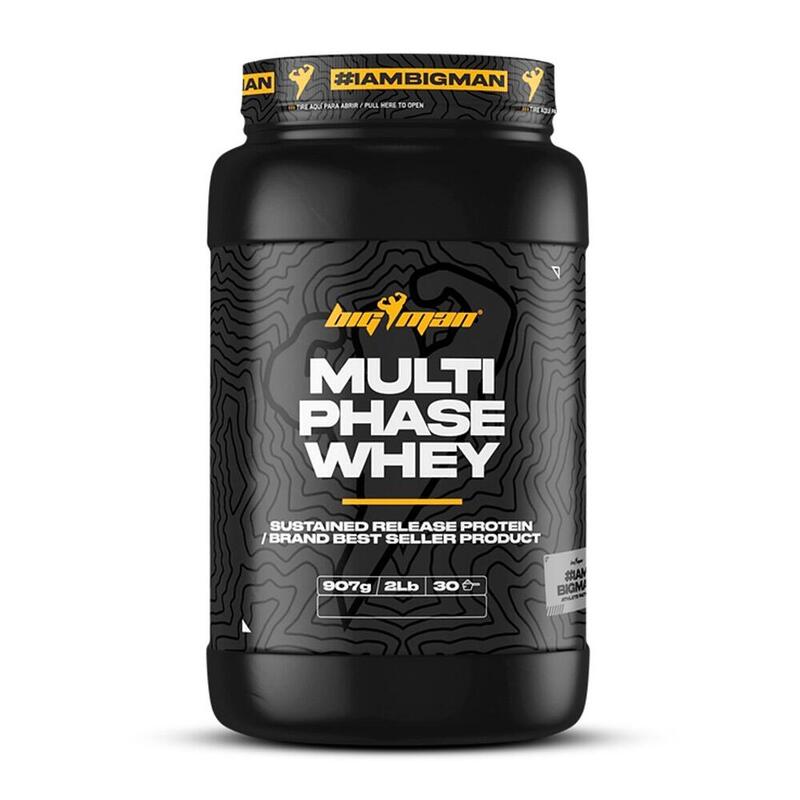 BigMan - MultiPhase Whey 910 g - Proteina Multifuente -  Sabor: Chocolate