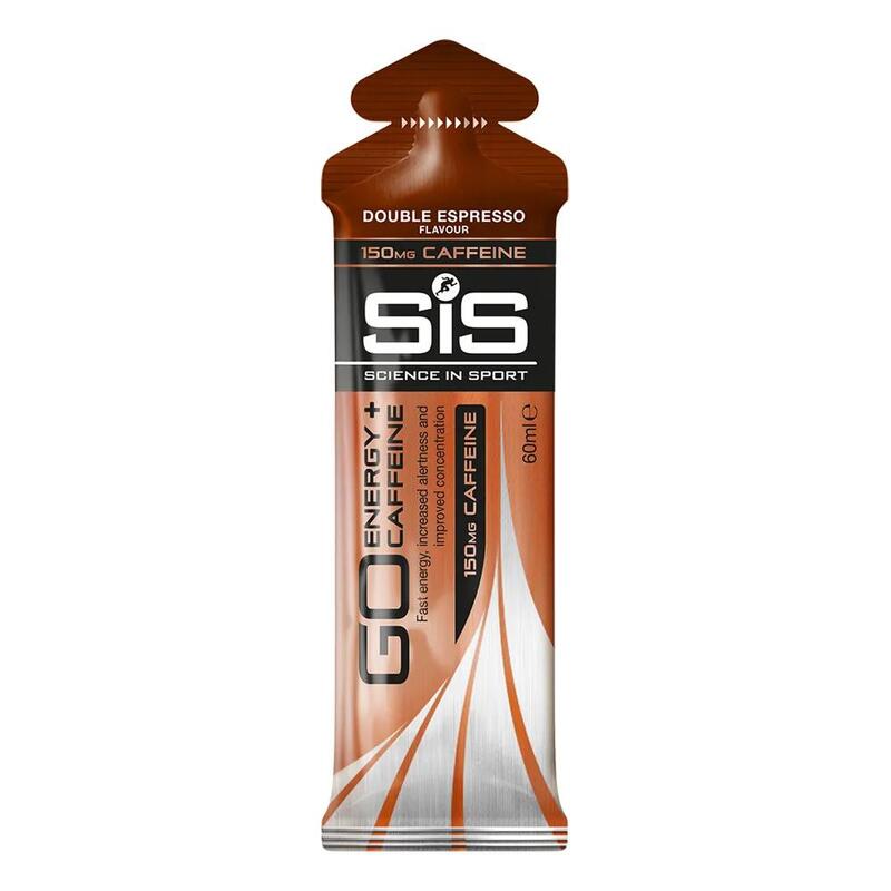 SiS - GO Energy + 75 mg de Cafeína - Pack 30 geles x 60 ml - Plus de energía -