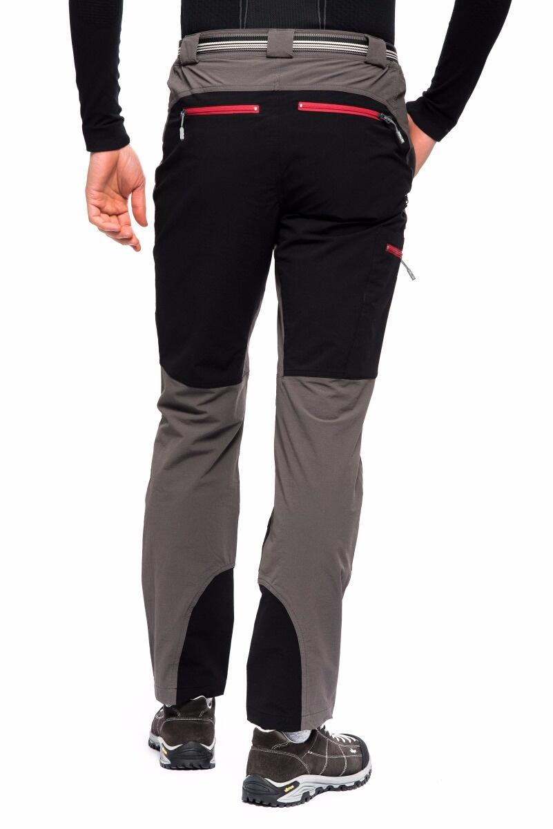 Pantaloni trekking uomo Milo Vino grigio/rosso S 2/5
