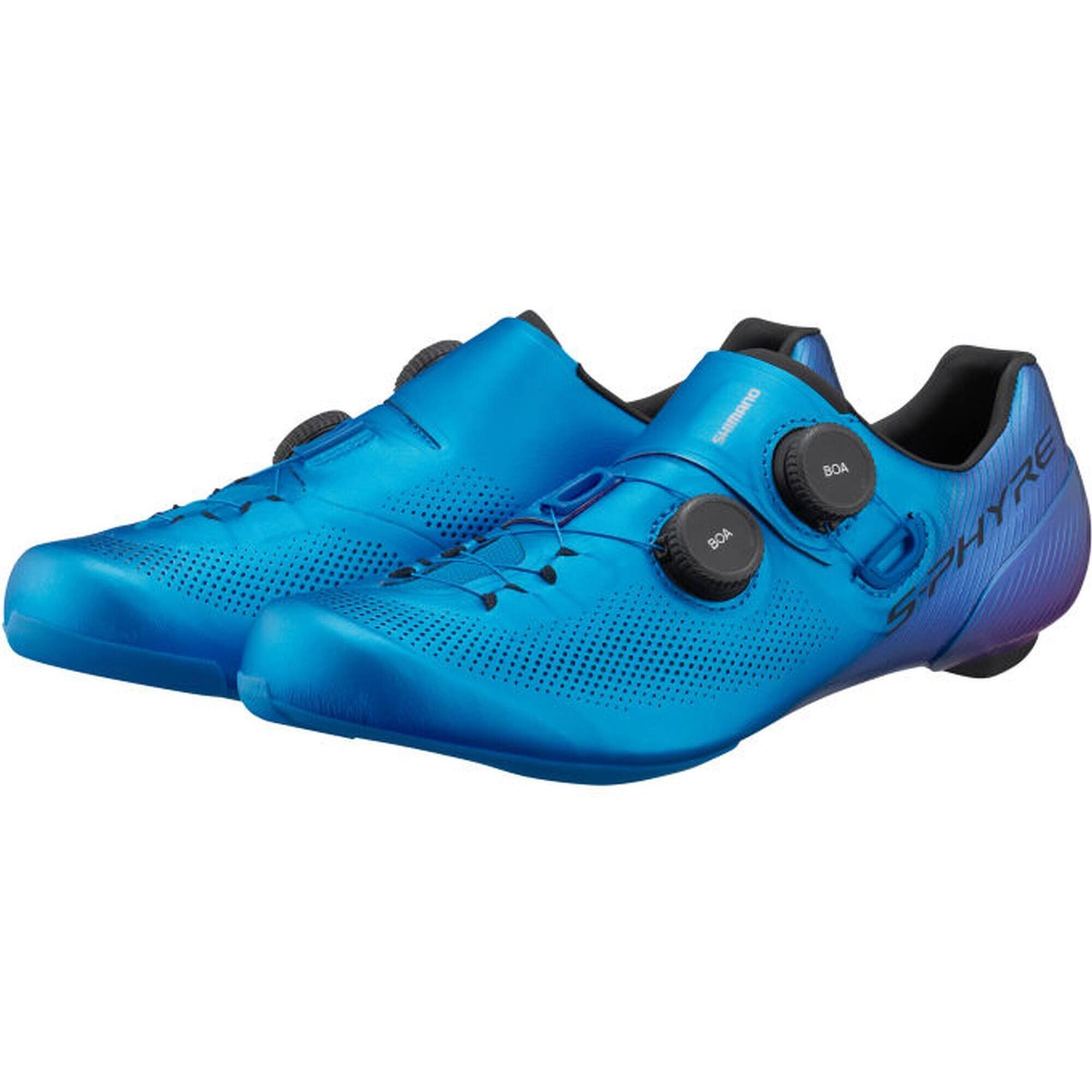 Shimano - Chaussures De Vélo De Course Rc903 S-phyre - Chaussures De Sport - Bleu - 44 - Decathlon