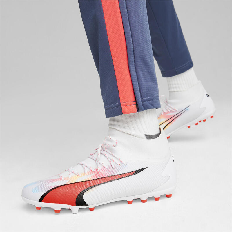 Botas de fútbol ULTRA PRO MG Hombre PUMA White Black Fire Orchid Red