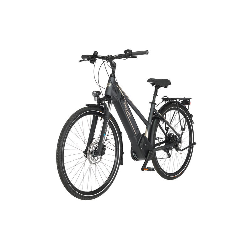 FISCHER Damen Trekking E-Bike VIATOR 5.0i grau 28 Zoll RH 44 cm 504 Wh