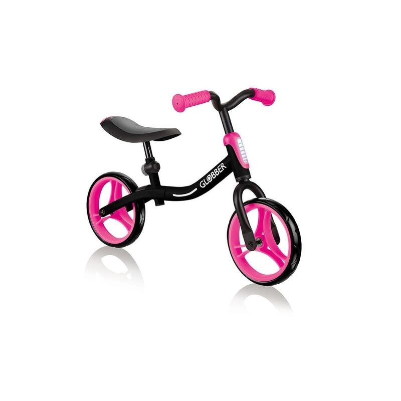 Globber GO Balance Bike -Black and Neon Pink