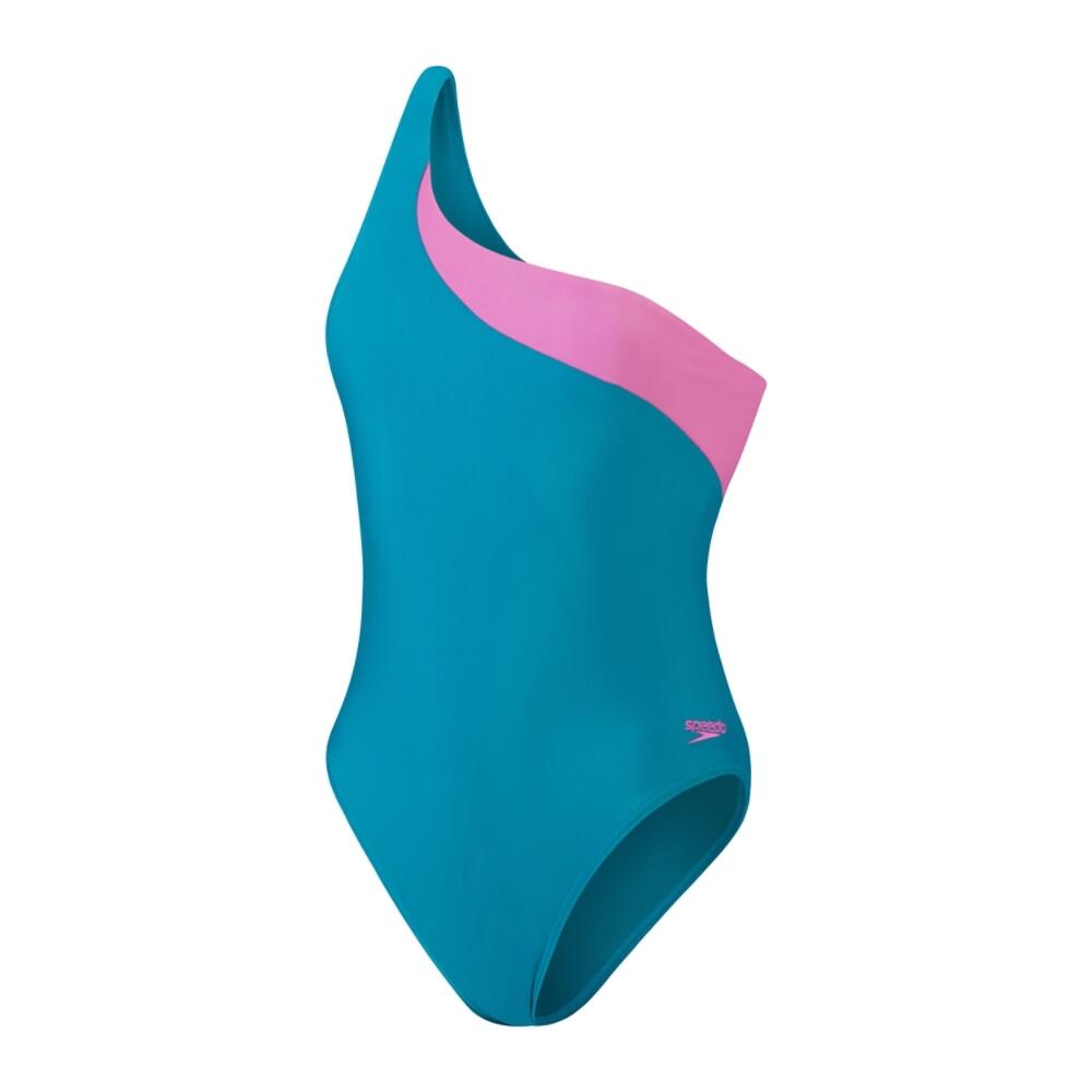 Badeanzug für Damen Grün/Pink 4/5